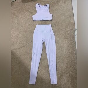 SET Active Light Purple set leggings and bra